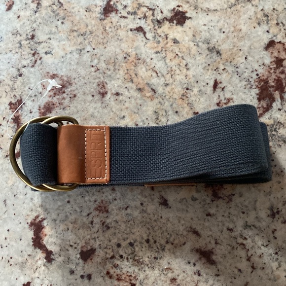 ESPRIT BELT IN CANVAS LEATHER AND METAL. - Picture 5 of 7